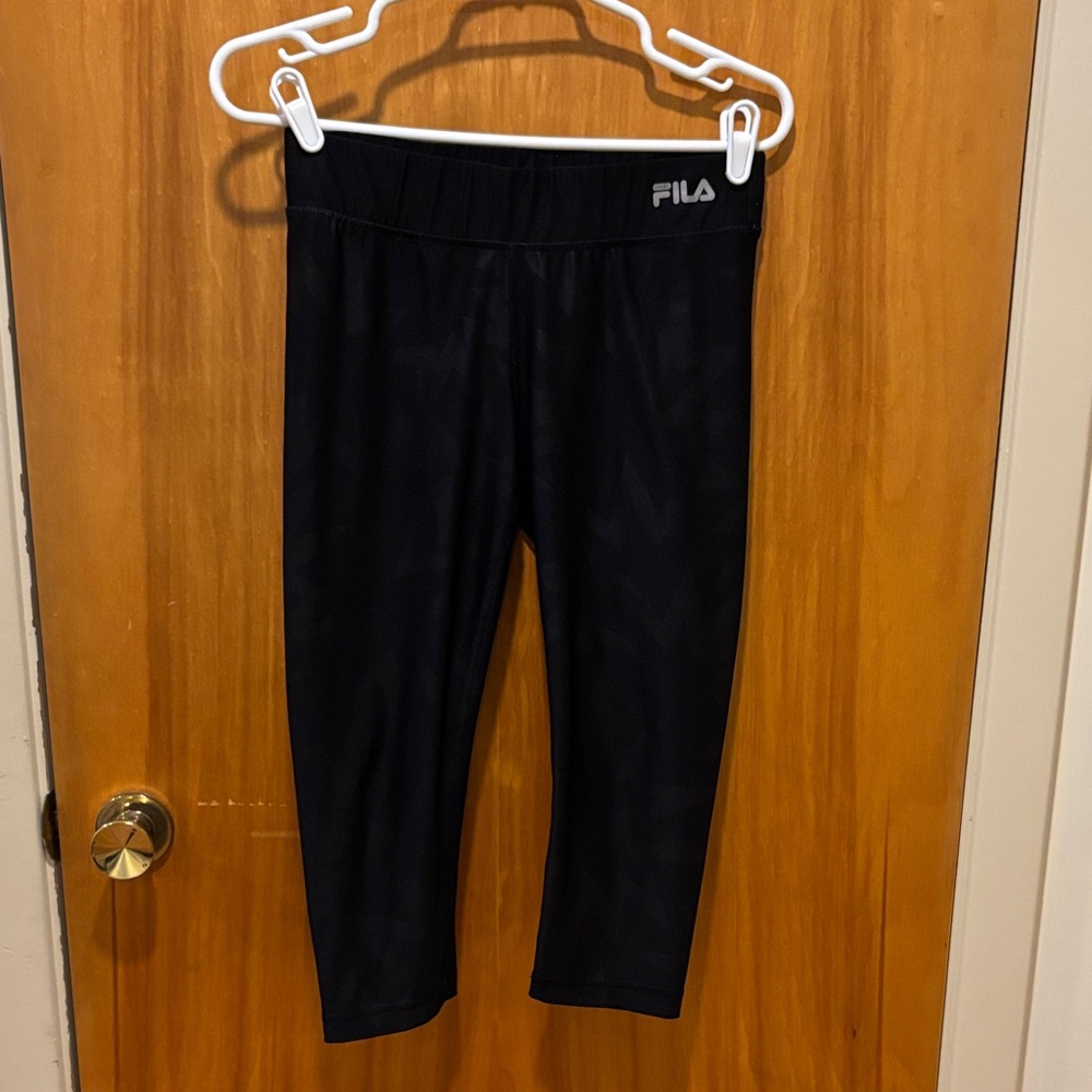 Fila Black Cropped Leggings